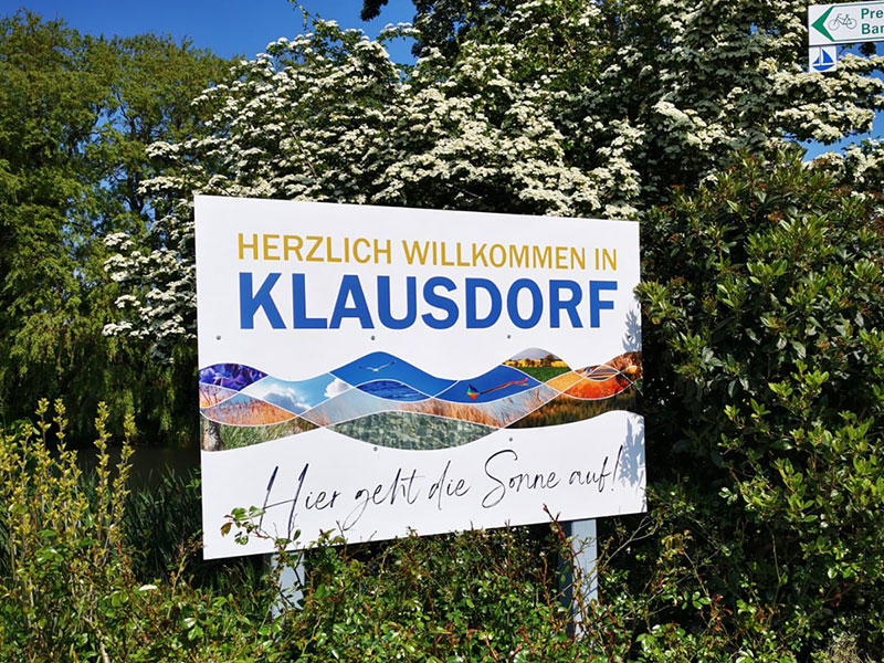 Neues Klausdorf Schild